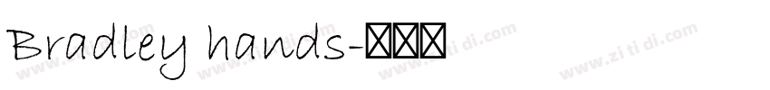 Bradley hands字体转换
